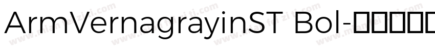 ArmVernagrayinST Bol字体转换